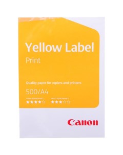 Бумага A4 80 г м 500 листов 90 104 мкм 140 CIE Yellow Label Print 6821B001 Canon