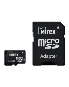 Карта памяти 128Gb microSDXC Class 10 UHS I U1 адаптер Mirex