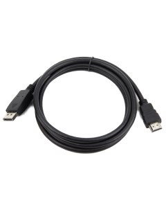Кабель DisplayPort 20M HDMI 19M 3 м черный CC DP HDMI 3M Cablexpert