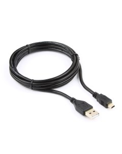 Кабель USB 2 0 AM miniUSB 2 0 BM 5P 1 8m черный экранированный CCP USB2 AM5P 6 Cablexpert