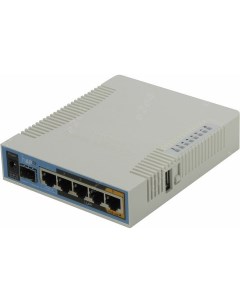 Wi Fi роутер RouterBOARD hAP AC 802 11ac 2 4 5GHz 4UTP 10 100 1000Mbps WAN SFP 2 5dBi USB RB962UiGS  Mikrotik