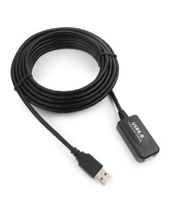 Кабель USB 2 0 Am USB 2 0 Af 4 5 м черный UAE016 BLACK Cablexpert