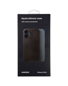 Чехол накладка Liquid Silicone Case MagSafe для смартфона Apple iPhone 13 Pro Max силикон черный УТ0 Unbroke