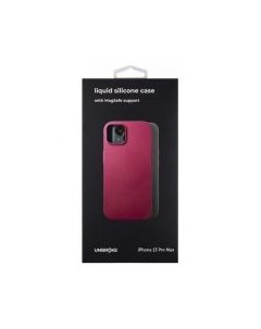Чехол накладка Liquid Silicone Case MagSafe для смартфона Apple iPhone 13 Pro силикон винная УТ00002 Unbroke