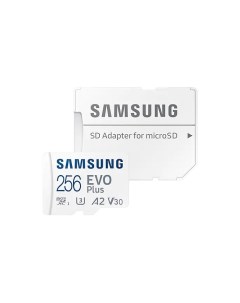 Карта памяти 256Gb microSDXC EVO Plus Class 10 UHS I U3 V30 A2 адаптер MB MC256KA ПИ Samsung