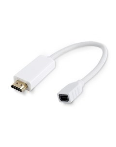 Кабель переходник адаптер Mini DisplayPort F HDMI 19M 16 см белый Cablexpert