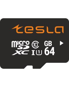 Карта памяти 64Gb microSDXC Class 10 UHS I U1 TSLMSD064GU1 Tesla
