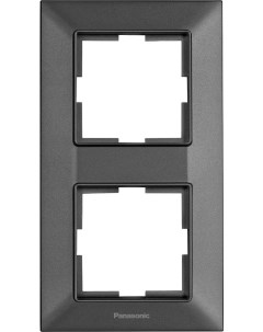 Рамка Arkedia Slim вертикальная 2 поста дымчатый WNTF08122DG RU Panasonic