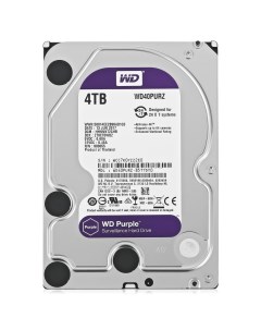 Жесткий диск HDD 4Tb Purple 3 5 5400rpm 64Mb SATA3 WD40PURZ Western digital