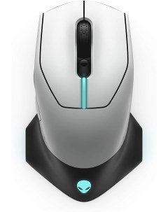 Мышь беспроводная проводная AW610M Alienware 16000dpi оптическая светодиодная USB черный белый 570 A Dell