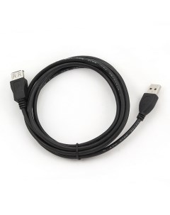 Кабель USB 2 0 Am USB 2 0 Af экранированный 1 8м черный CCP USB2 AMAF 6 Cablexpert
