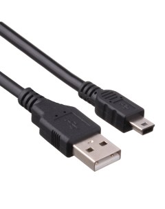 Кабель USB 2 0 Am Mini USB 2 0 Bm 2 1A 1 м черный R90117 4ph