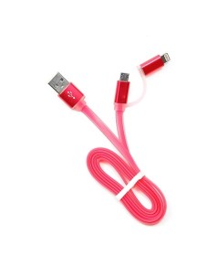 Кабель USB Micro USB Lightning 8 pin 1м розовый CC mAPUSB2pk1m Cablexpert