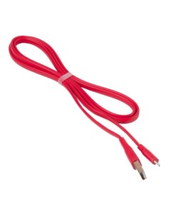 Кабель USB 2 0 Am Lightning 8 pin m плоский 2 4A 1 м красный RC 001i Remax