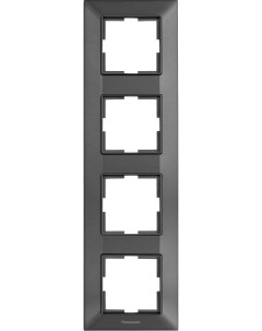 Рамка Arkedia Slim вертикальная 4 поста дымчатый WNTF08142DG RU Panasonic