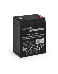Аккумуляторная батарея для ИБП DT 6045 6V 4 5Ah EP234535RUS Exegate