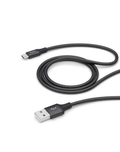 Кабель Micro USB USB 2 4A 1 2м черный 72256 Deppa