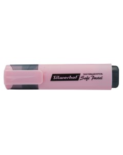 Текстовыделитель Soft Pastel скошенный пиш наконечник 1 5мм розовый пастельный коробка 1218355 10813 Silwerhof