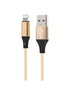 Кабель USB Lightning 8 pin 2 4A быстрая зарядка 1м золотистый S55L 206480 Skydolphin