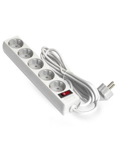 Сетевой фильтр SP-5-5W, 5-розеток, 5 м, белый (EX221190RUS) Exegate