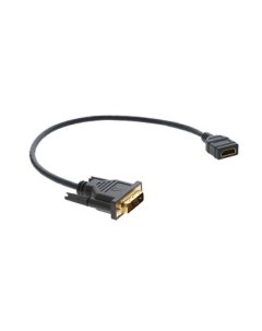 Кабель переходник адаптер HDMI 19F DVI D M Single Link экранированный 30 см черный ADC DM HF 99 9497 Kramer