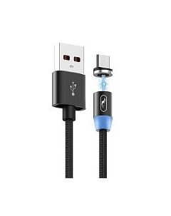 Кабель Micro USB USB 2 4A быстрая зарядка 1м черный S59V 206460 Skydolphin