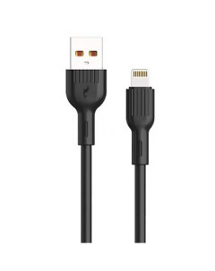Кабель USB Lightning 8 pin 3A быстрая зарядка 1м черный S03L 206470 Skydolphin