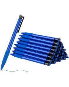 Ручка шариковая автомат синий пластик 6546S BL Deli