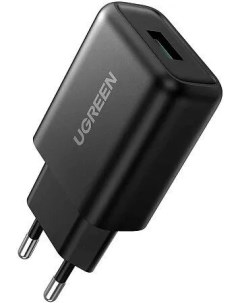 Сетевое зарядное устройство CD122 18Вт USB Quick Charge 3A черный 70273 Ugreen