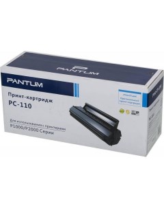 Картридж лазерный PC 110 черный 1500 страниц оригинальный для P1000 P1050 P2000 P2010 P2050 M5000 M5 Pantum