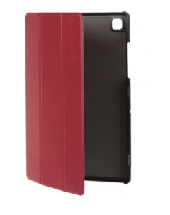 Чехол книжка для планшета Samsung Galaxy Tab A7 искусственная кожа бордовый УТ000022990 Red line