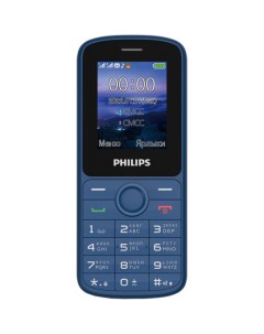 Мобильный телефон E2101 1 77 160x128 TFT BT 2 Sim 1000 мА ч micro USB синий CTE2101BU 00 Philips