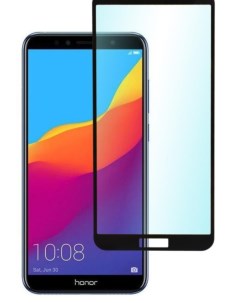 Защитное стекло для экрана смартфона Honor 7A Y5 Prime Y5 Lite 2018 Full Glue черная рамка Svekla