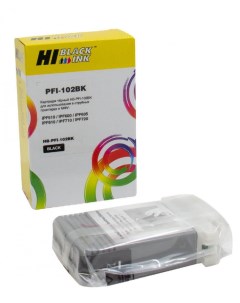 Картридж струйный HB PFI 102Bk PFI 102BK 0895B001 черный совместимый 130мл для Canon IPF 510 600 710 Hi-black