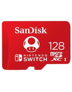 Карта памяти 128Gb microSDXC Nintendo Switch Class 10 UHS I U1 V30 A1 SDSQXAO 128G GN3ZN Sandisk