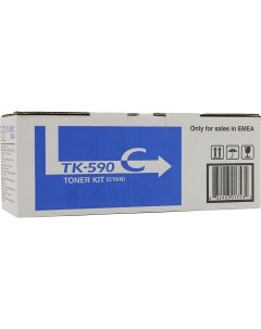 Картридж лазерный TK 590C 1T02KVCNL0 голубой 5000 страниц оригинальный для FS C5250DN ECOSYS P6026cd Kyocera