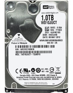 Жесткий диск HDD 1Tb 2 5 5400rpm 16Mb SATA2 WD10JUCT Western digital