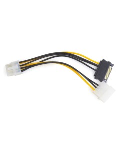 Переходник питания адаптер Molex M SATA 15 pin M PCI E 8 pin M 15 см CC PSU 82 Cablexpert
