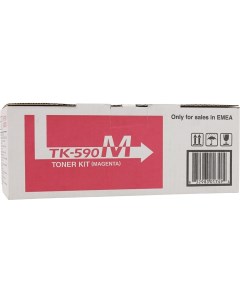 Картридж лазерный TK 590M 1T02KVBNL0 пурпурный 5000 страниц оригинальный для FS C5250DN ECOSYS P6026 Kyocera