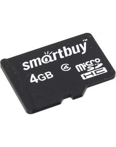 Карта памяти 4Gb microSDHC Class 4 Smartbuy