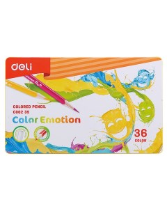 Набор цветных карандашей Color Emotion трехгранные 36 шт EC00235 Deli