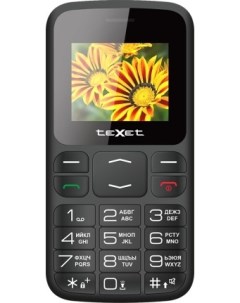 Мобильный телефон TM B208 1 77 128x160 TFT BT 2 Sim 800 мА ч черный Texet