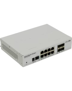 Коммутатор Cloud Router Switch 112 8G 4S IN управляемый кол во портов 8x1 Гбит с SFP 4x1 Гбит с уста Mikrotik