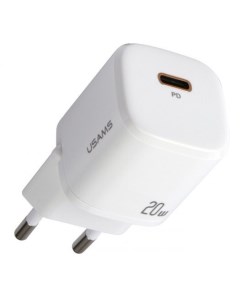 Сетевое зарядное устройство US CC124 20Вт USB type C Quick Charge PD 3A белый CC124TC02 Usams