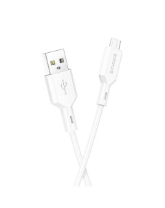 Кабель USB Micro USB 2 4A 1 м белый BX70 PD 207878 Borofone