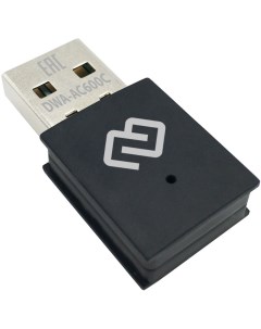Адаптер Wi Fi DWA AC600C 802 11a b g n ac 2 4 5 ГГц до 433 Мбит с USB Digma
