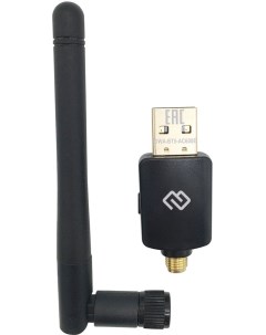 Адаптер Bluetooth Wi Fi DWA BT5 AC600E 802 11a b g n ac 2 4 5 ГГц до 433 Мбит с USB внешних антенн 1 Digma