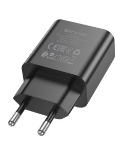 Сетевое зарядное устройство BA71A Power 20Вт USB type C Quick Charge PD 3A черный 213512 Borofone