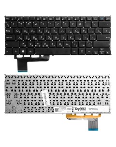 Клавиатура для ноутбука Asus X201 X201E S200 S200E X202E Q200 Series Черная p n AEEX270101 TOP 99935 Topon
