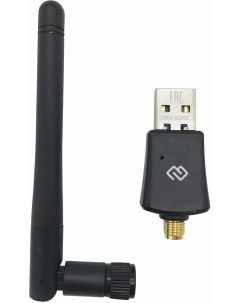 Адаптер Wi Fi DWA N300E 802 11b g n 2 4 ГГц до 300 Мбит с USB внешних антенн 1 Digma